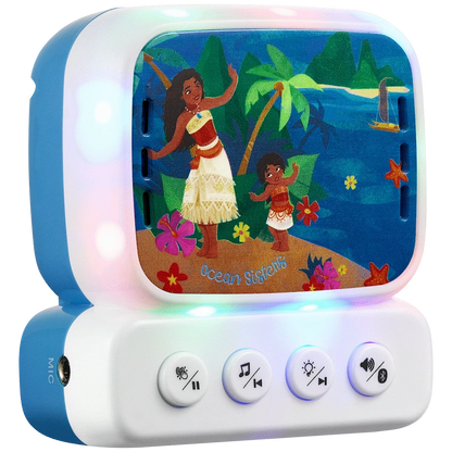 Disney Moana 2 Mini Bluetooth Karaoke Machine with Belt Hook
