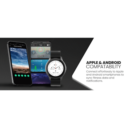 Volkano Active Tech Trend series Watch with heart rate monitor - Black