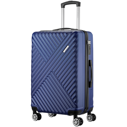 Travelwize Astra ABS 77cm 4-Wheel Spinner Luggage - Navy