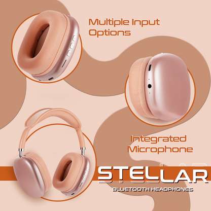 Amplify Stellar Series Bluetooth Headphones - orange