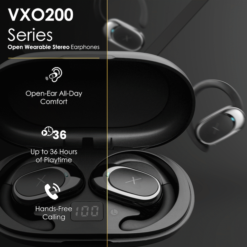 Volkano X VXO200 Open Wearable Stereo Earphones  - Black