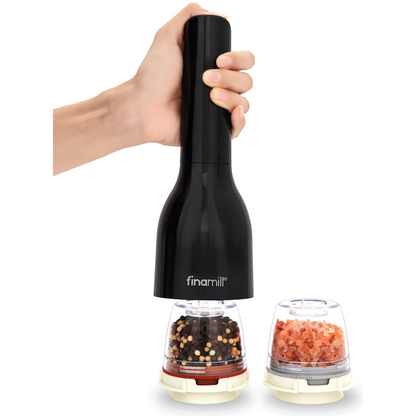 Finamill Battery-Operated Grinder - Midnight Black