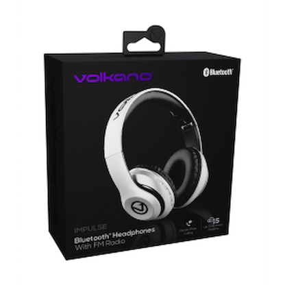 Volkano Impulse Series Bluetooth Headphones - Silver