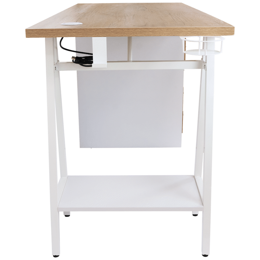 Everfurn Premium Milan Smart Office Desk, 2 x 3.1 USB Port