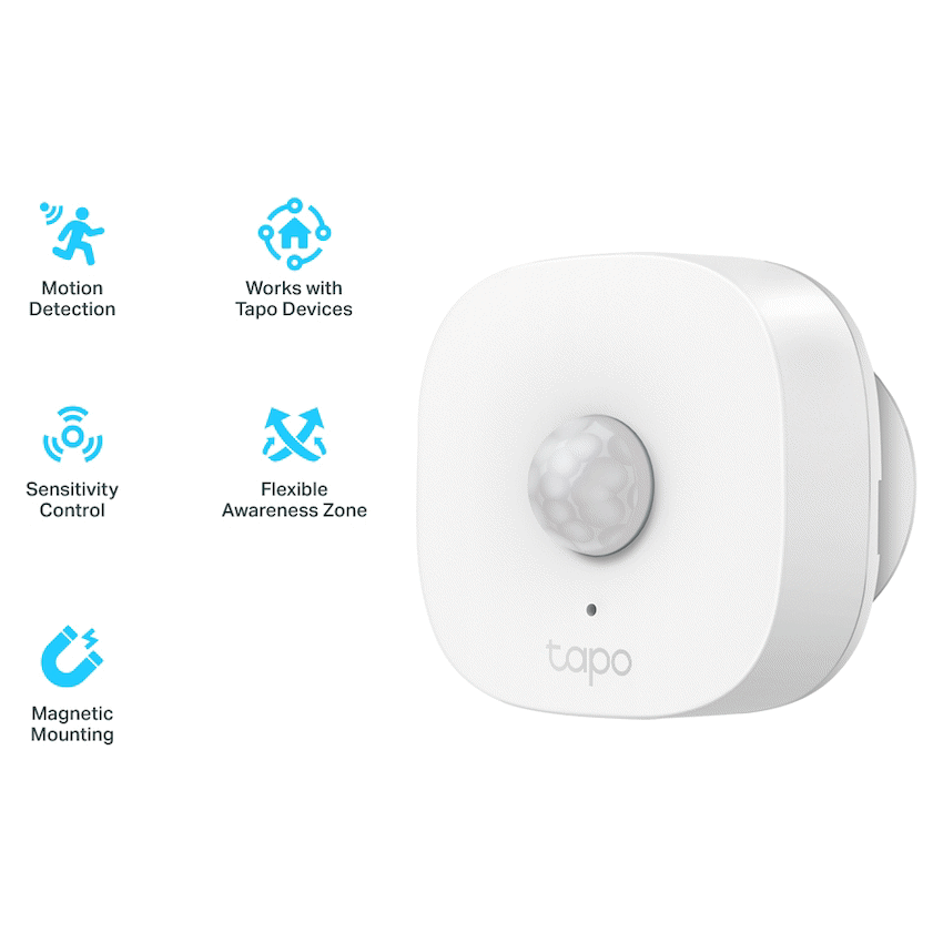 TP-Link Tapo T100 Smart 868mhz Motion Sensor - CR2032 Battery