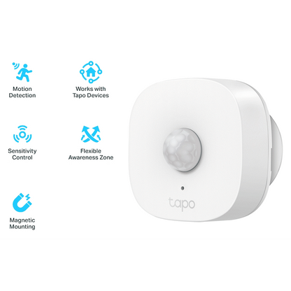 TP-Link Tapo T100 Smart 868mhz Motion Sensor - CR2032 Battery