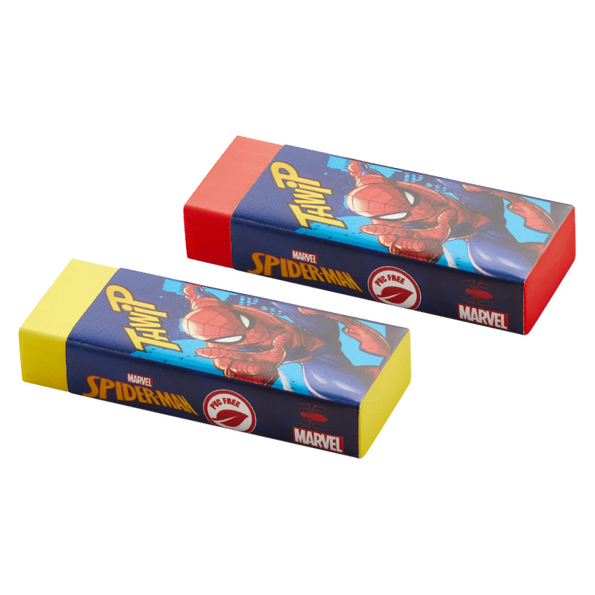Spiderman 2 Pastel Primary Erasers. Multi