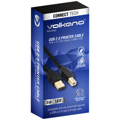 Volkano Print Series USB Printer Cable 5m