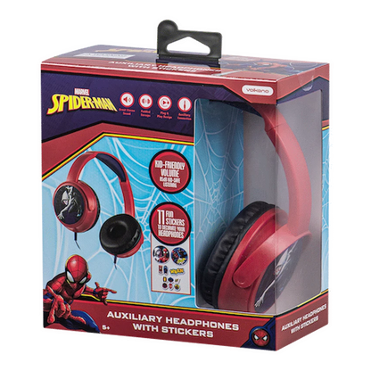 Marvel Spider-Man Auxiliary Headphones with Stickers