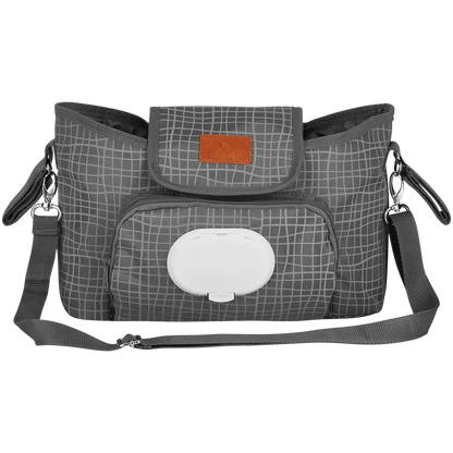 Totes Babe Wavy Series Stroller Caddy Grey