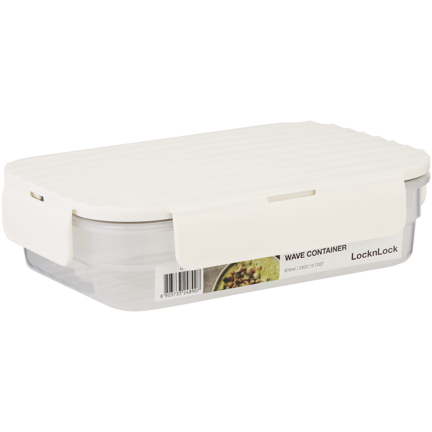 LocknLock Wave container 670ml - White