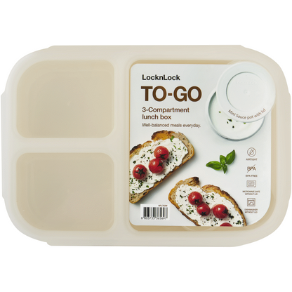 LocknLock To-Go Lunch Box 1.5lt - White
