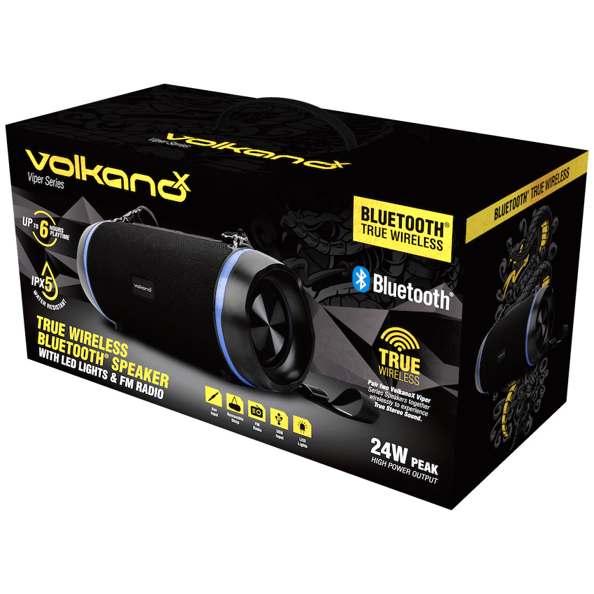 VolkanoX Viper Series Bluetooth Speaker - Black