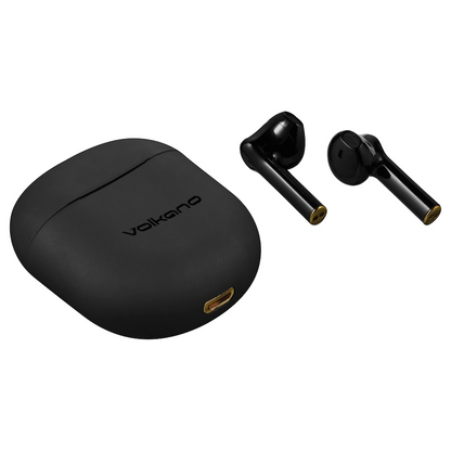 Volkano Aries 2.0 Series TWS Earphones + Charging Case - Black