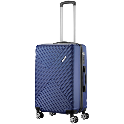 Travelwize Astra ABS 67cm 4-Wheel Spinner Luggage - Navy