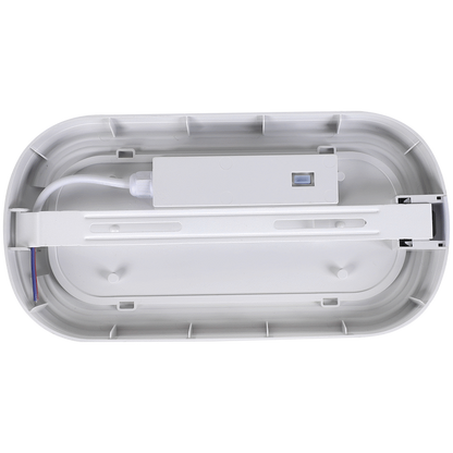 Ellies Ellipse Series AC 24W Capsule LED Bulkhead - PC - WT