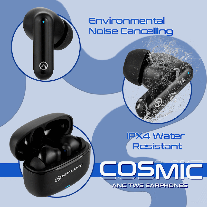 Amplify Cosmic Series ANC TWS Earphone - Black