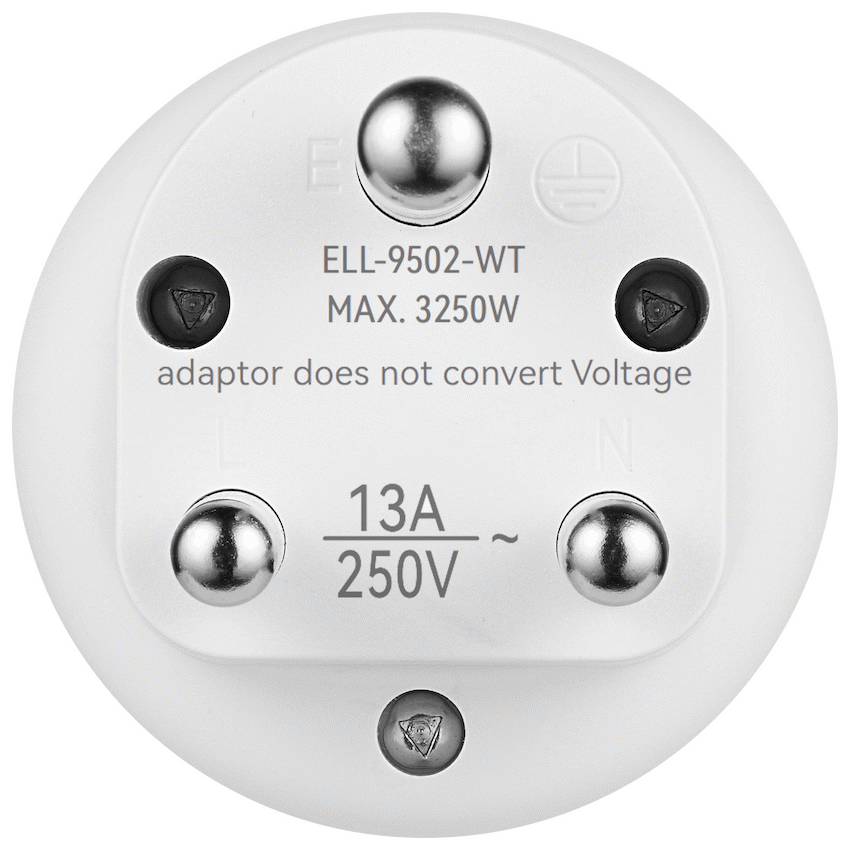 Ellies Explore Series UK to South Africa Travel Adaptor - WT