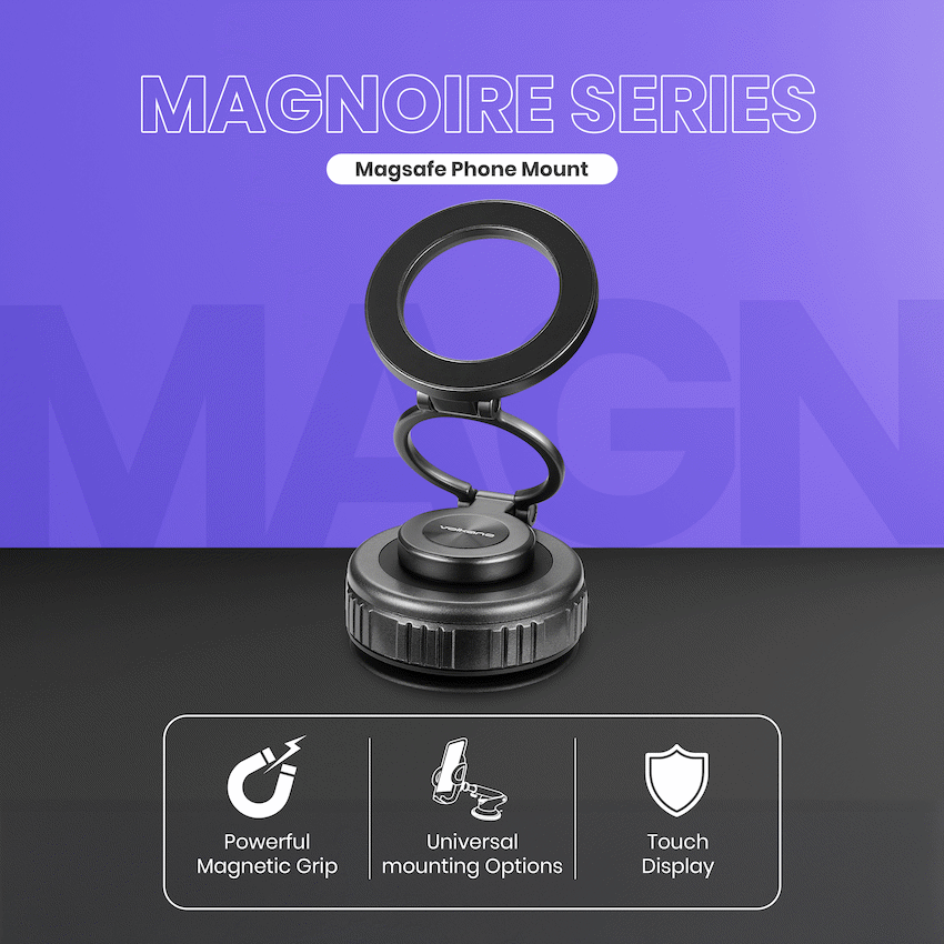 Volkano Magnoire Series Magsafe Phone Mount - Black