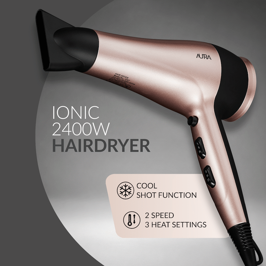 Aura by Elektra 2400W Ionic Hair Dryer