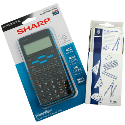 Sharp EL535 Scientific Calculator - 422 Functions- Blue