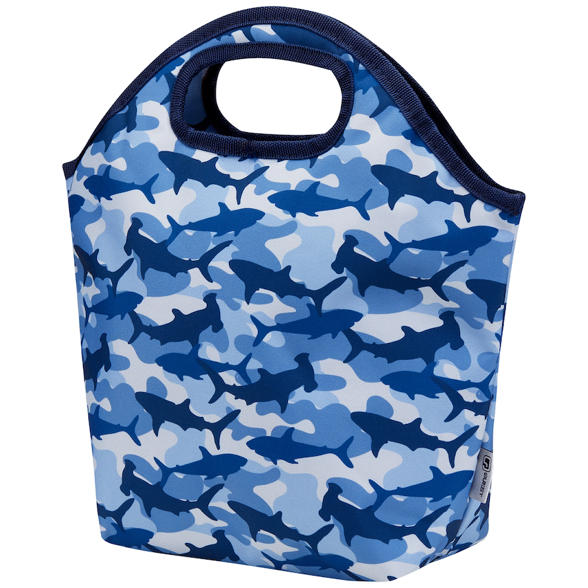 Quest Shark Cammo Lunch Bag Blue