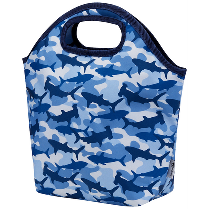 Quest Shark Cammo Lunch Bag Blue