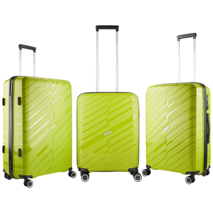 Travelwize Java PP 4-Wheel Spinner 55cm Luggage - Lime