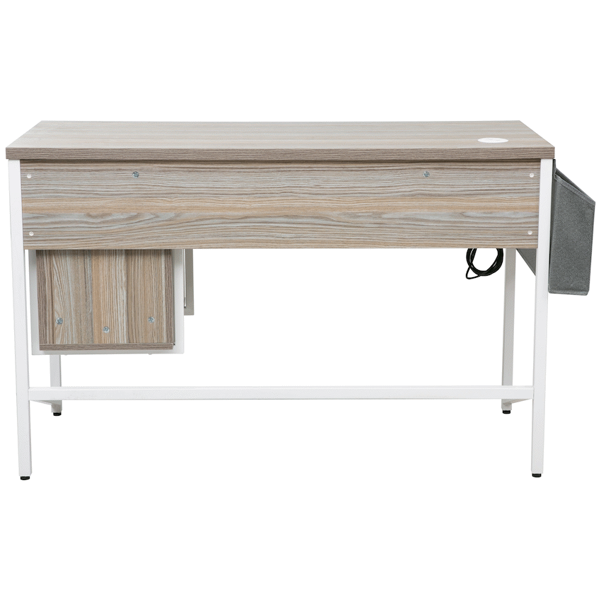Everfurn Premium Baquil Smart Desk, 2 x 3.1 USB Ports