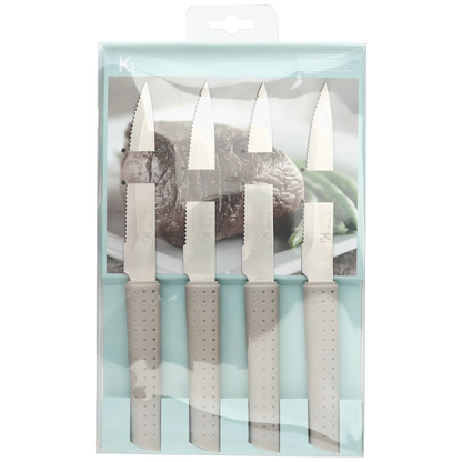 Kitchen Inspire 4pce Steak Knife Set ( Order in Qty of 6)