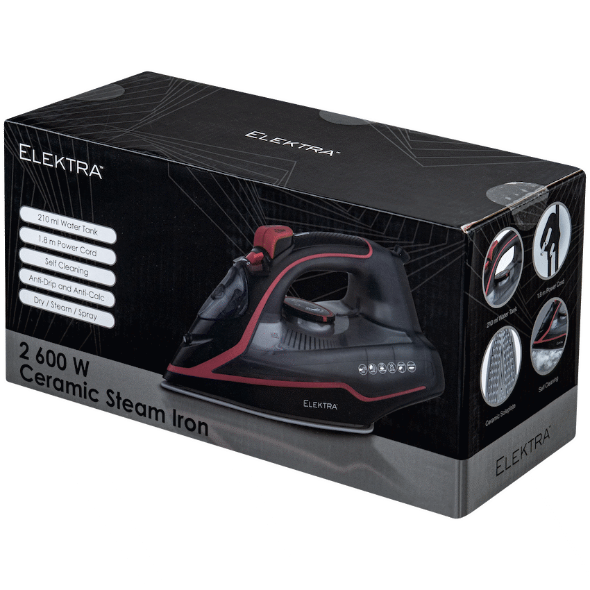 Elektra - 2600w Ceramic Steam Iron