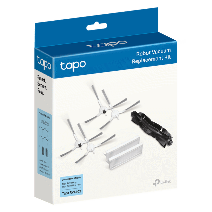 TP-Link Tapo RVA102 Robot Vacuum Replacement Kit (For RV20 Mop, RV20 Mop Plus)