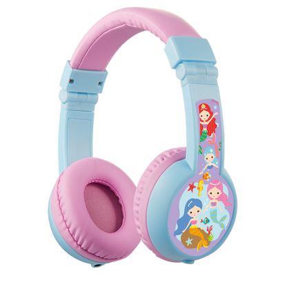 Volkano Sidekick Series Wired Kiddies Headphones with Share Port - Lavender/Light Blue