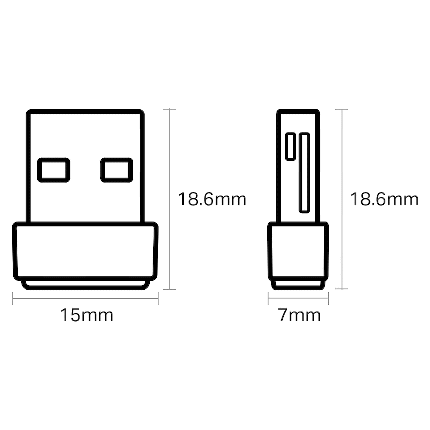 TP-Link Archer T2U Nano AC600 Wireless USB Adapter