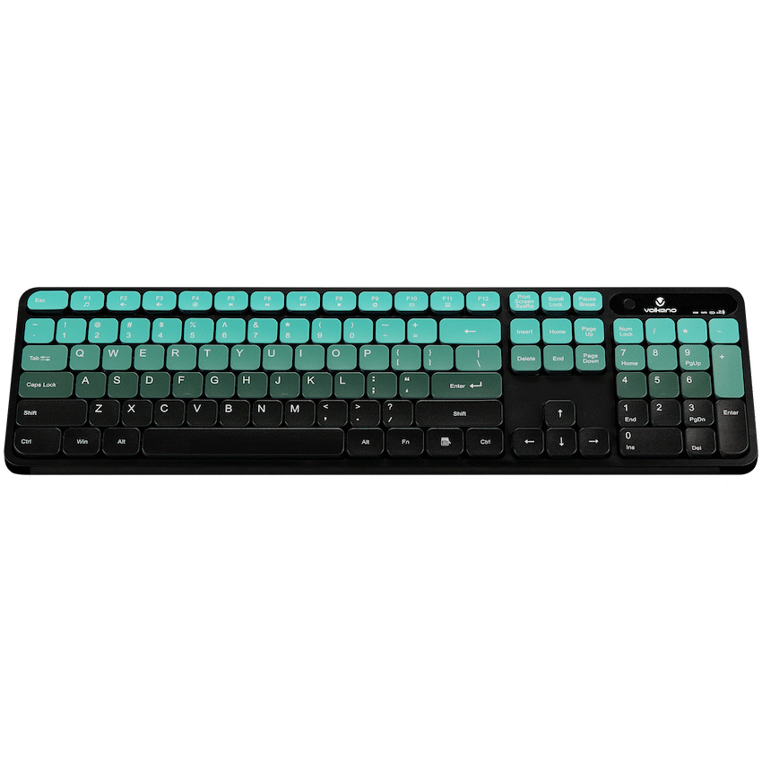 Volkano Prism Series Bluetooth Wireless Keyboard and Mouse - Teal