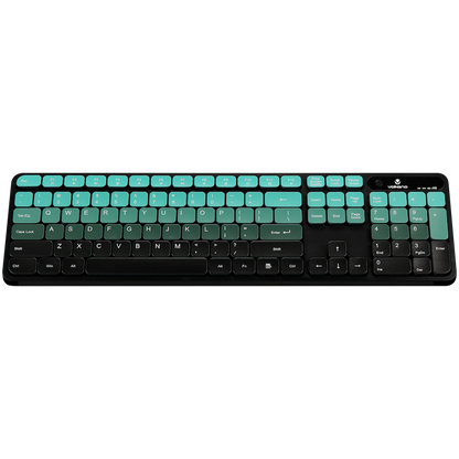 Volkano Prism Series Bluetooth Wireless Keyboard and Mouse - Teal