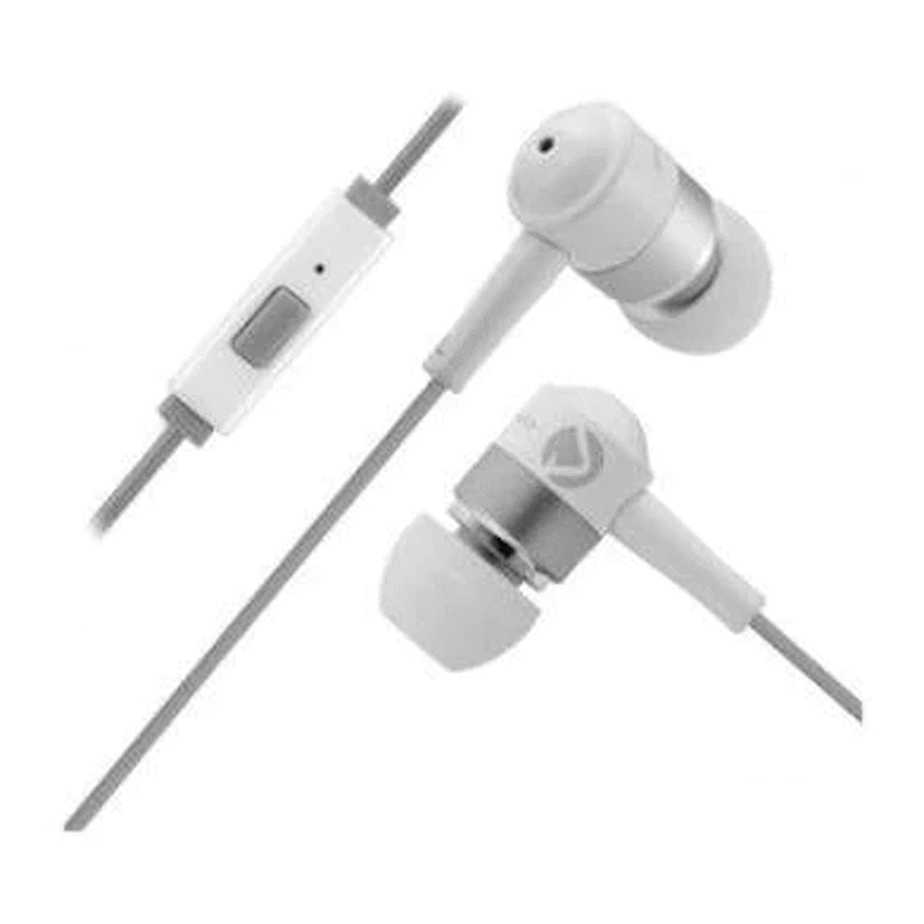 Volkano Earphones with Mic - Stannic Series - White