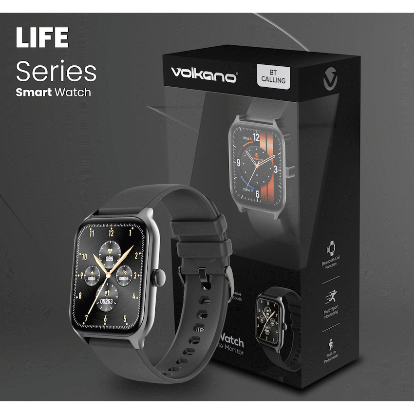 Volkano Life Series Smart Watches - Black