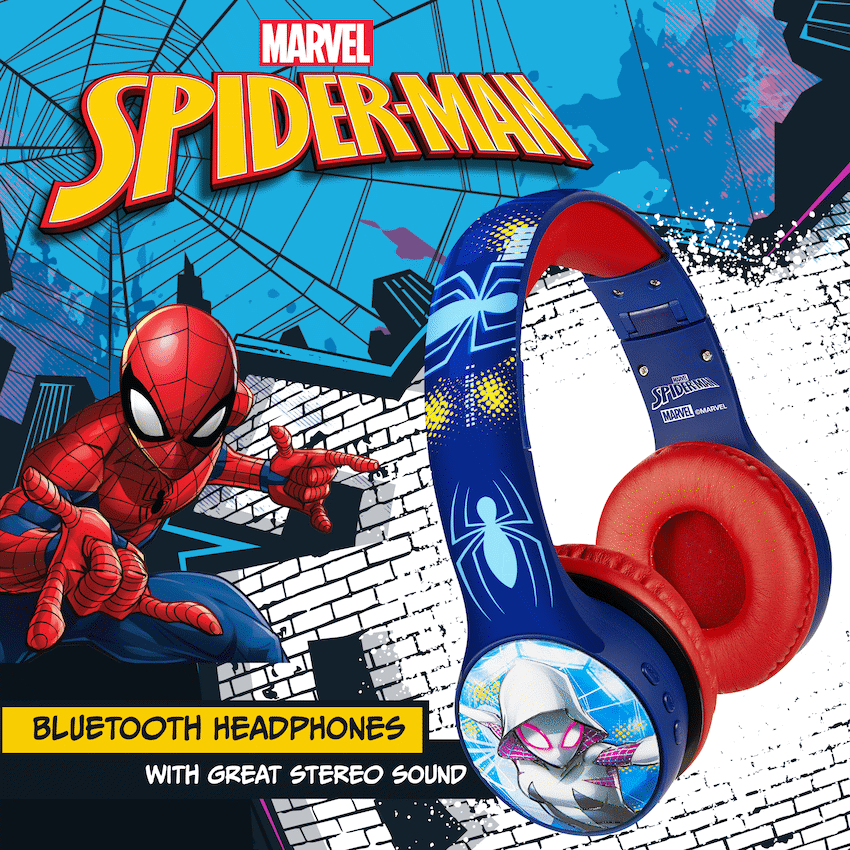 Marvel Spider-Man Bluetooth Padded Headphones with dB Switch Function