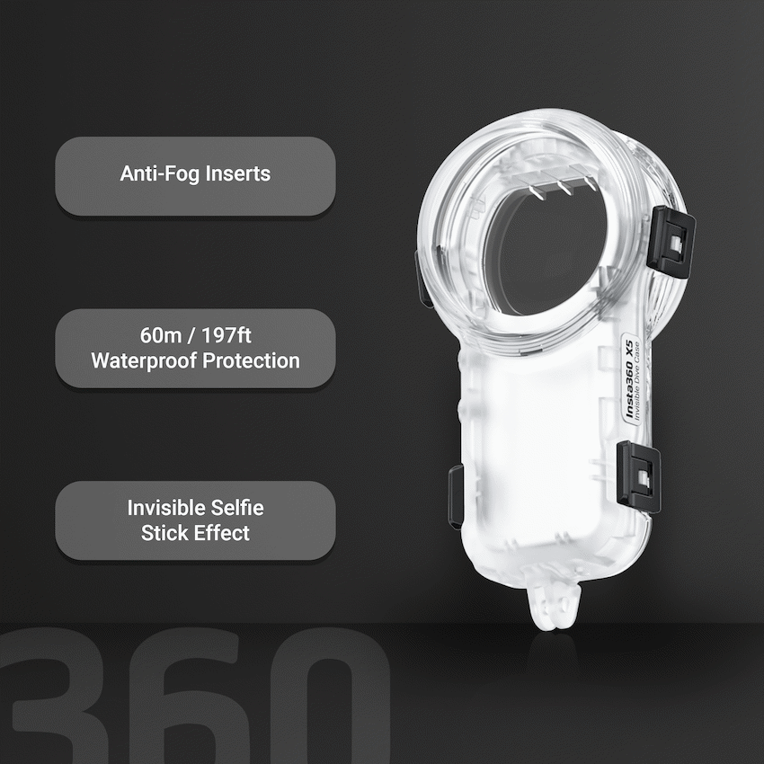 Insta360 X5 Invisible Dive Case Clear