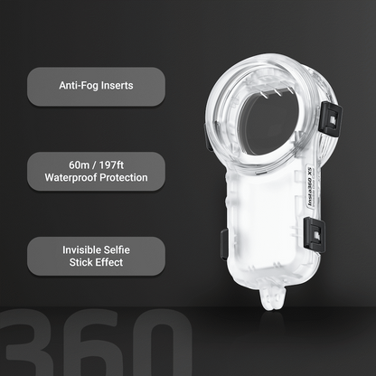 Insta360 X5 Invisible Dive Case Clear