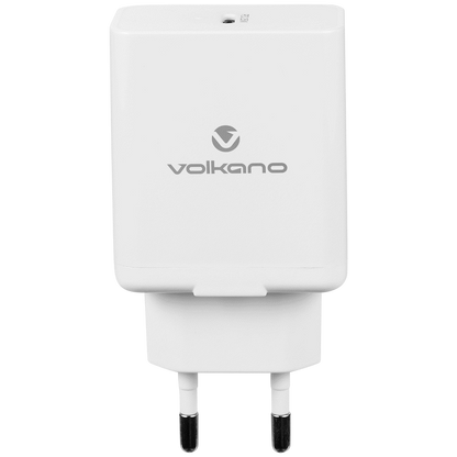 Volkano Potent Series 25w P.D. / PPS Wall Charger - White