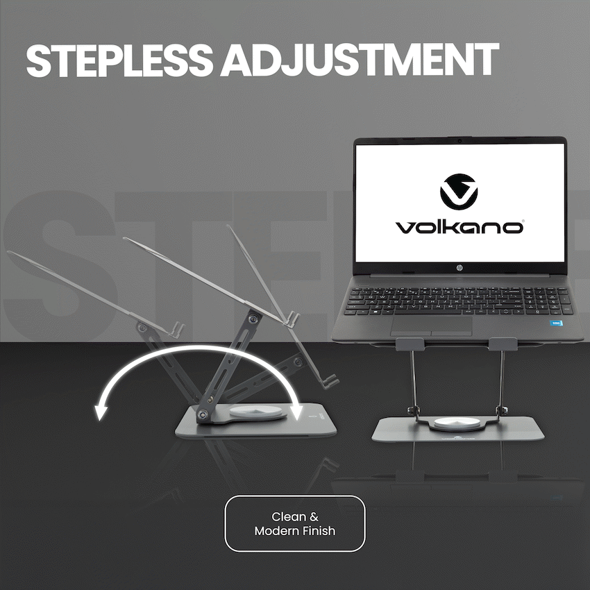 Volkano Pivot Multifunctional Swivel Adjustable Aluminium Laptop Stand