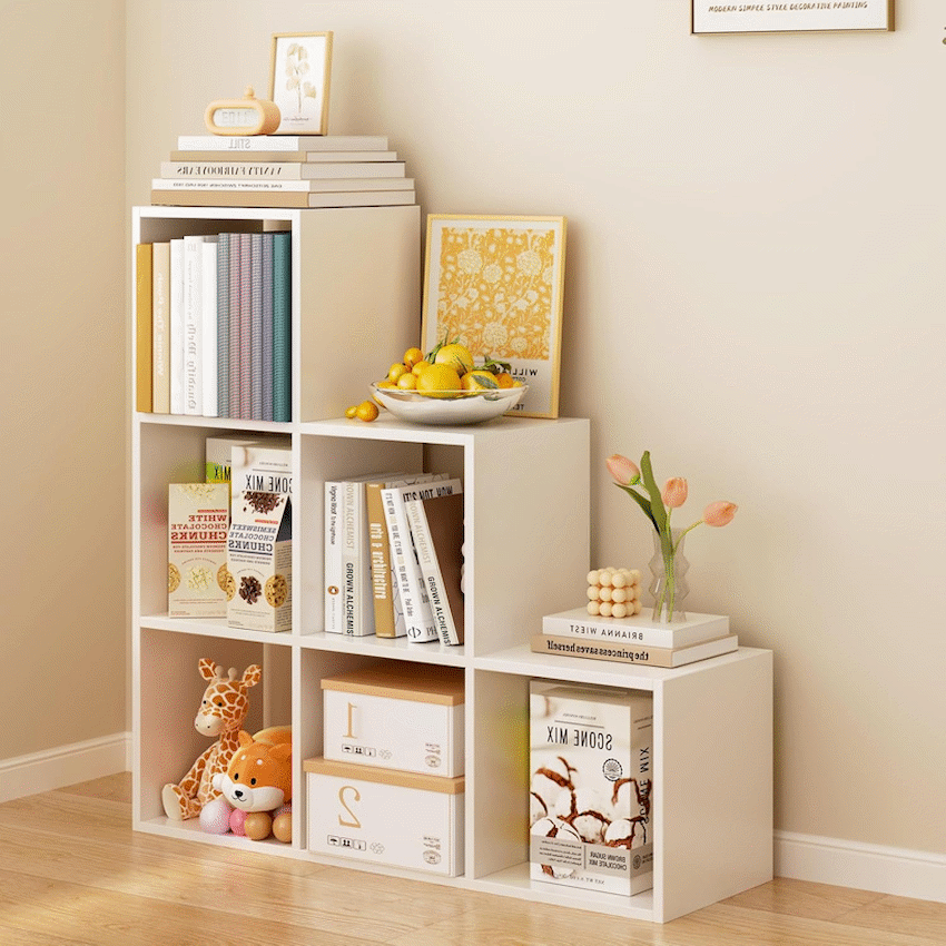 Everfurn Hexagon Bookshelf, High Pressure Laminate