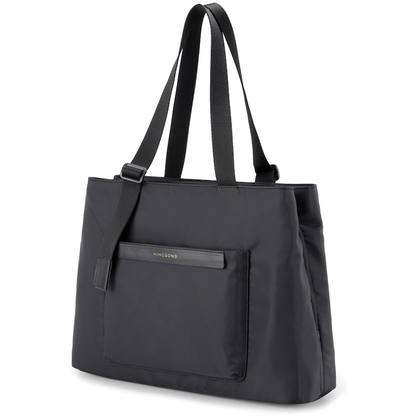 Kingsons Echo Ladies 15.6" Laptop Tote Bag Black