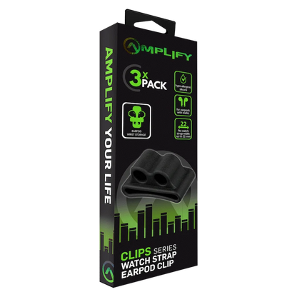 Amplify Pack of 3 Watch Strap Clips for Earpods