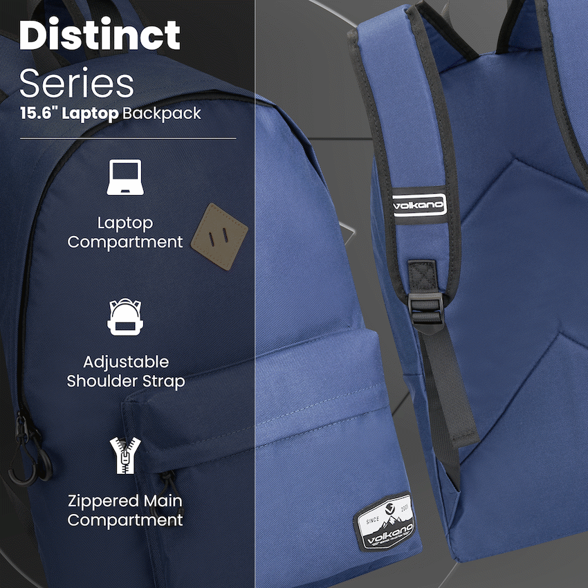 Volkano Distinct 15.6" Laptop Backpack Navy