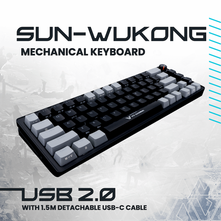 VX Gaming Sun-Wukong RGB Hot Swappable Mechanical Keyboard