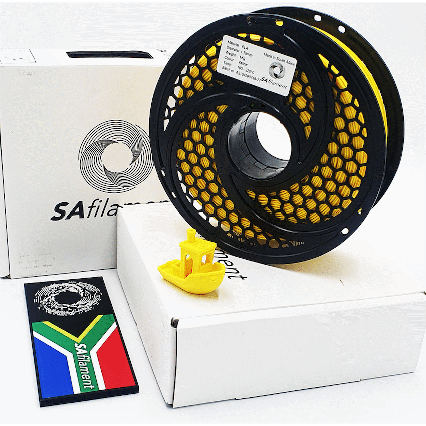 PLA Yellow Filament 1kg, 1.75mm