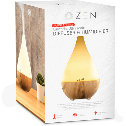 ZEN Aurora series Ultrasonic Diffuser - Light Wood